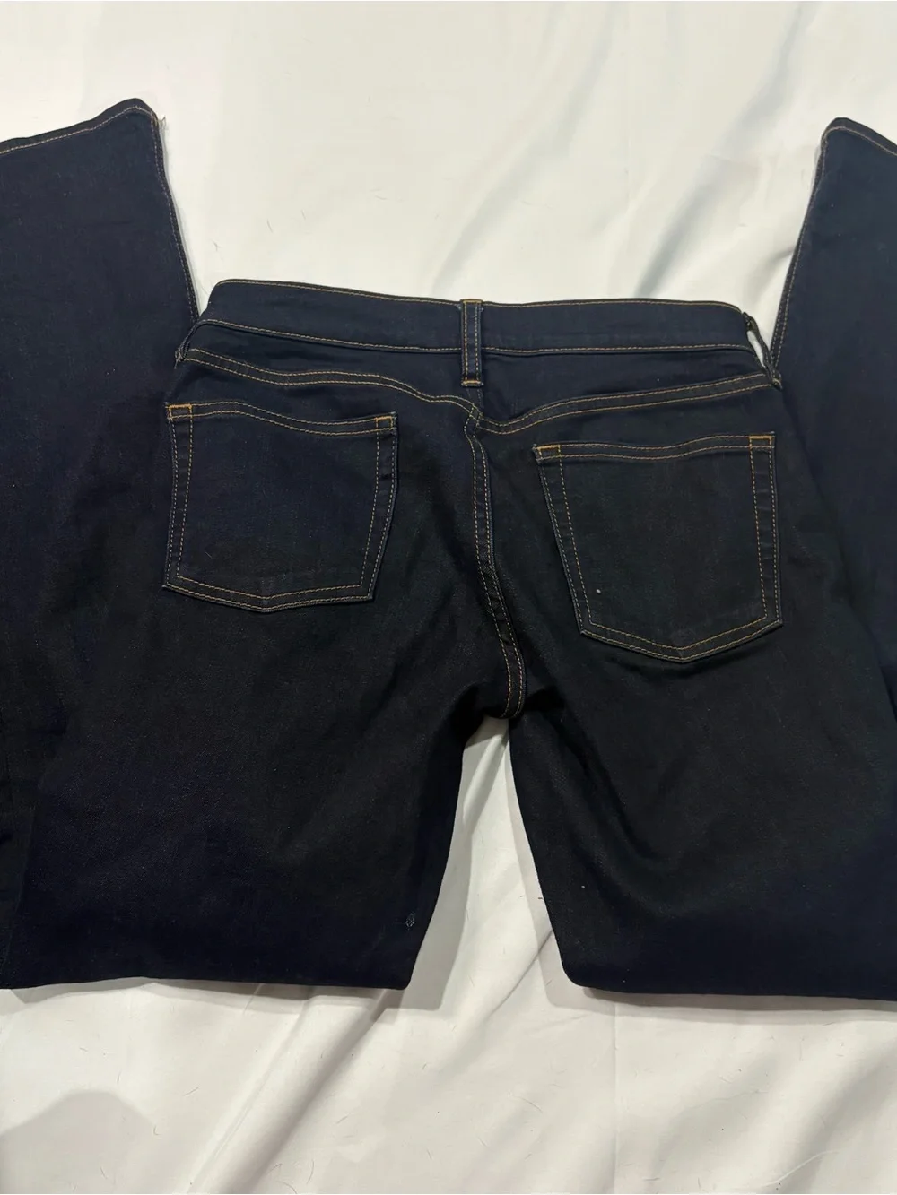 J.Crew Dark Wash Mid Rise Stretch Straight Jeans Sz 25